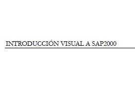 INTRODUCCION_of_Visual SAP2000Ӣİ棩