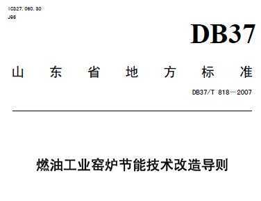 DB37/T 818-2007 ȼ͹ҵҤ¯ܼ쵼
