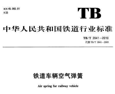 TB/T 2841-2010 