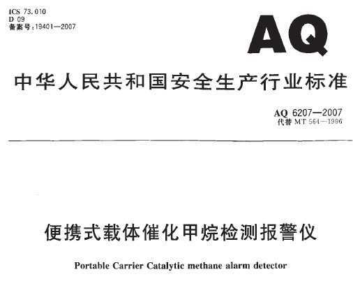 AQ 6207-2007 Яʽ߻ⱨ