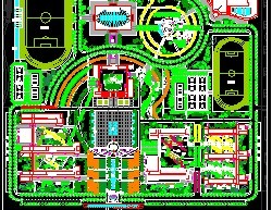 ĳУ԰�㳡��԰�������ƽ��ͼ