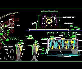 ԰�ֵ�ˮ��ǽ��ʩͼ