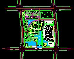 ĳ��ѧУ��CAD�滮ͼ