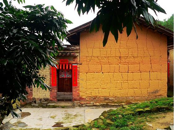 中式版筑墙建筑工艺欣赏4 常见于民建中的版筑墙