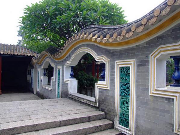 中式版筑墙建筑工艺欣赏3 版筑墙在古建园林景观中的应用