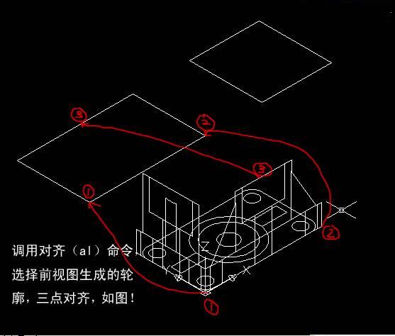 AutoCAD��άģ��ͶӰ����άƽ��ķ���