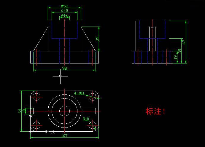 AutoCAD��άģ��ͶӰ����άƽ��ķ���