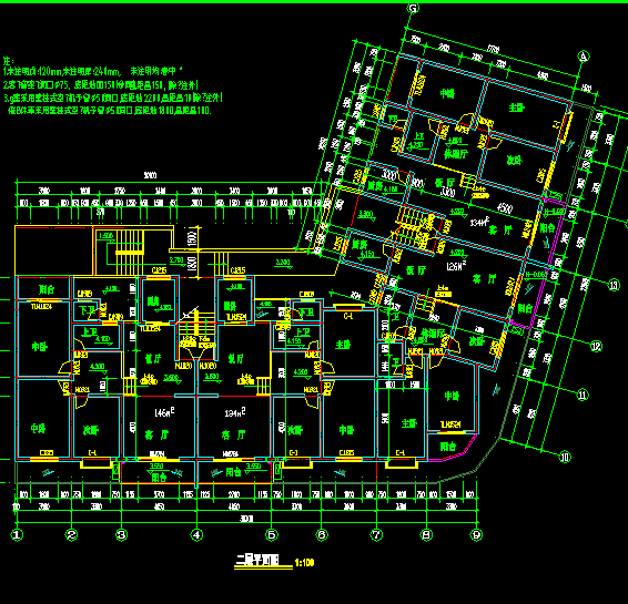6+1��׿�ṹ����סլ¥����ʩ��ͼֽ