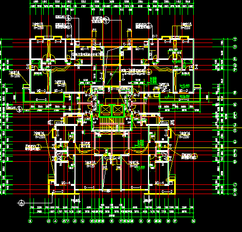 28�����ǽ�ṹ��ס¥ȫ�׽���ʩ��ͼֽ