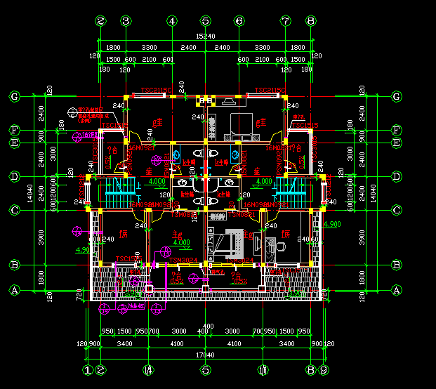 ˫����������ʩ��ͼֽ