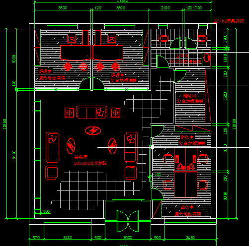 ĳ��˾�칫������װ��ʩ��ͼֽ��Ч��ͼ