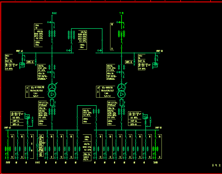 35kV���վ���������߼���ƽ��ͼ