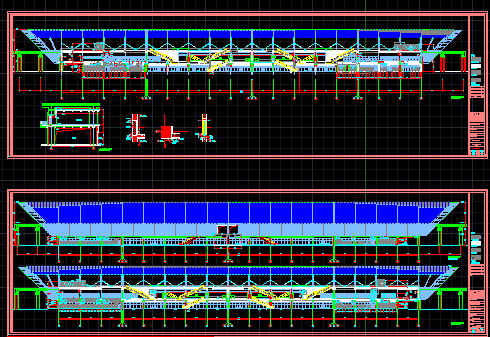 �����г�ʾ����Ӫ�߹���ʩ��ͼֽ���������ṹˮ��ů��