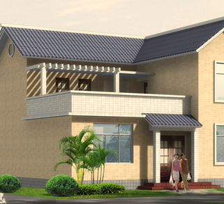 95ƽ���׶��㵥�Ҷ�Ժʽ����Ч��ͼ