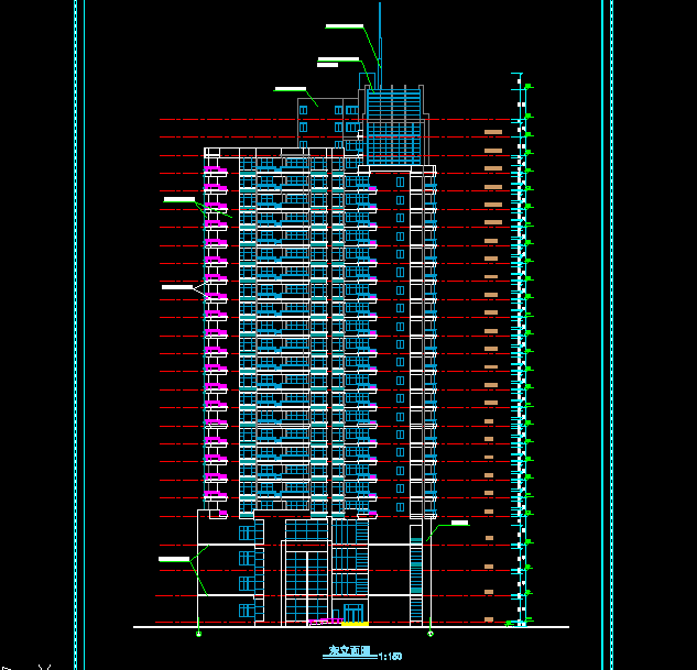 ��ʮ���ĳ�߲��ۺ�¥����ʩ��ͼֽ