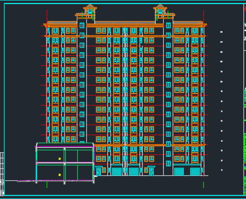 ĳ�߲���ס¥�����ṹʩ��ͼ����ˮ��ů��