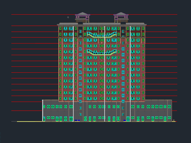 �߲���ס¥�����ṹʩ��ͼ����ˮ��ů��