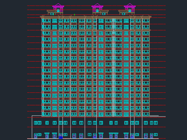 �߲���ס¥�����ṹʩ��ͼ����ˮ��ů��