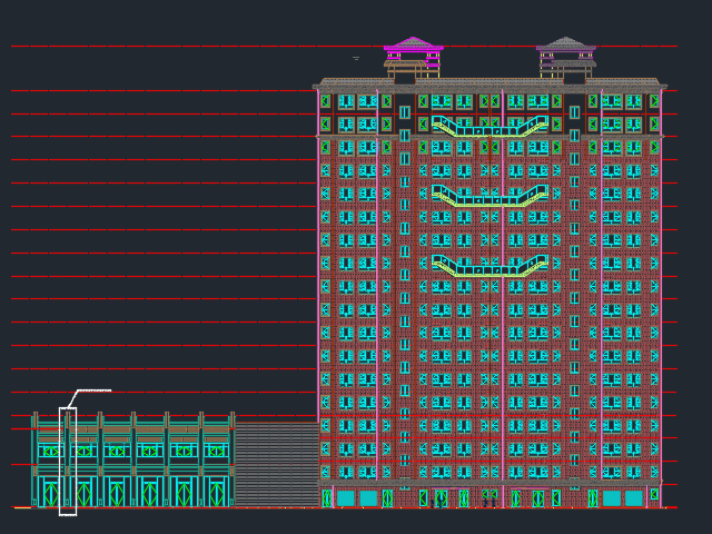 �߲���ס¥�����ṹʩ��ͼ����ˮ��ů��