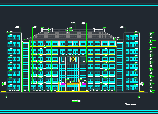 11203.8mƽ���߲��ܽṹ�칫¥����ʩ��ͼ