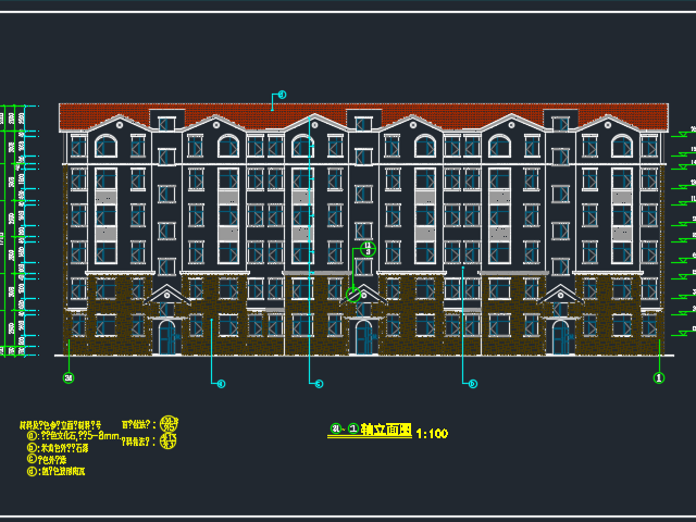 ��ܼ���ǽ�ṹסլ����ʩ��ͼ����ˮ��ů��