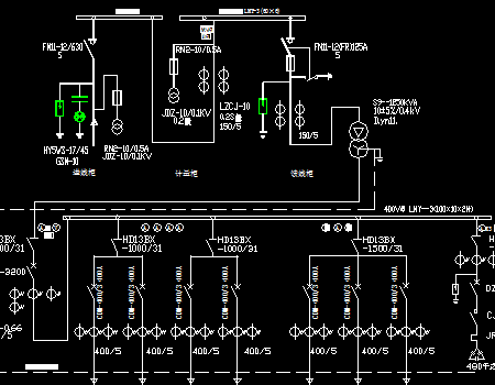 1250kVA��ʽ���վϵͳͼ