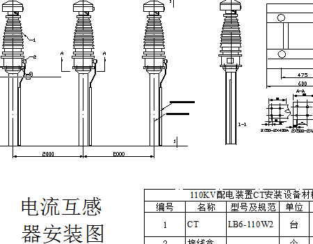110KV���װ��ʩ��ͼֽ