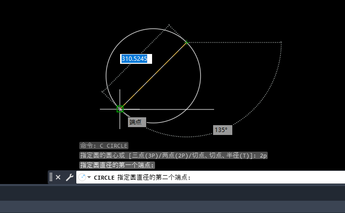 CAD2023Բʱô2p㴴Բ5
