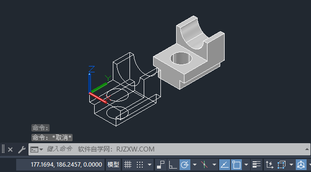 CAD2023ȡάʵбߵķ4