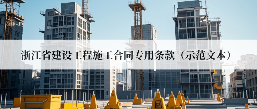 �㽭ʡ���蹤��ʩ����ͬר�����ʾ���ı���