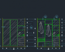 柜子施工立面设计CAD图