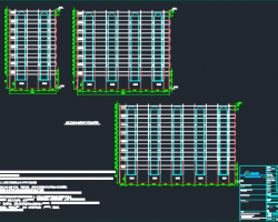 多层混合结构停车楼结构施工图