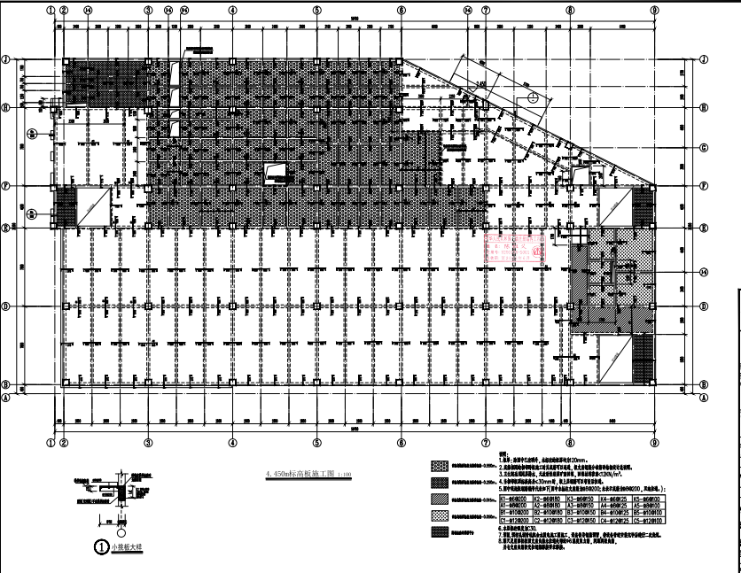 3层框架结构食堂结构施工图