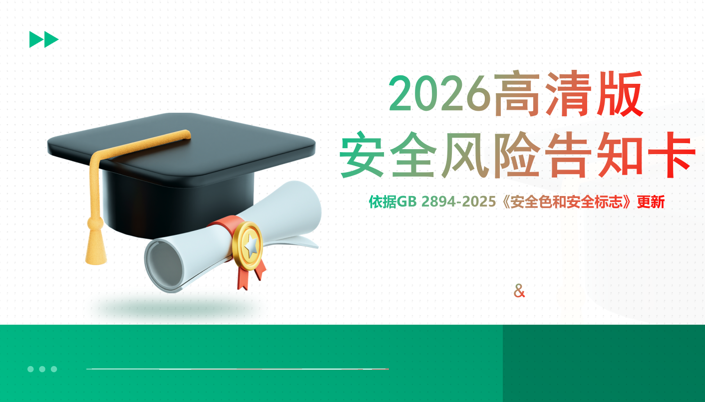 2026新版安全风险点告知卡(依据GB 2894-2025更新)