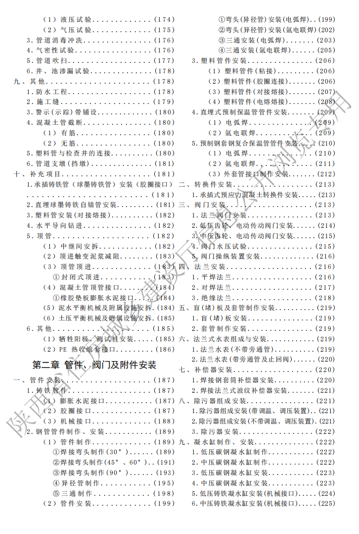 2025版陕西省市政工程基价表